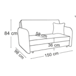 Sofa lova OZI 3